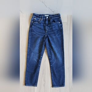 American Eagle Jans AE 77 Mom Womens 6 Short Dark Wash High Rise Y2K Denim Pants